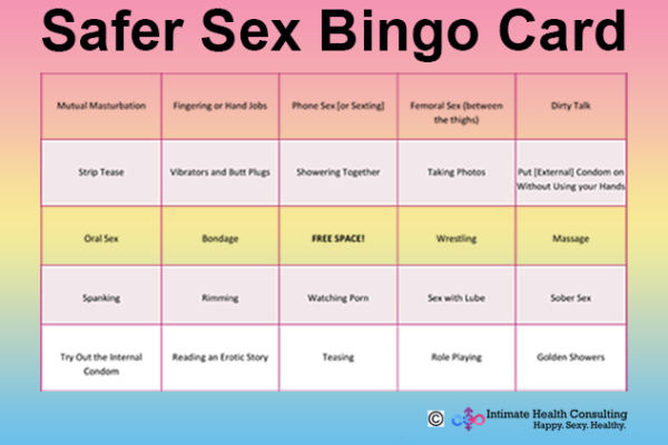 Safer Sex Bingo Card